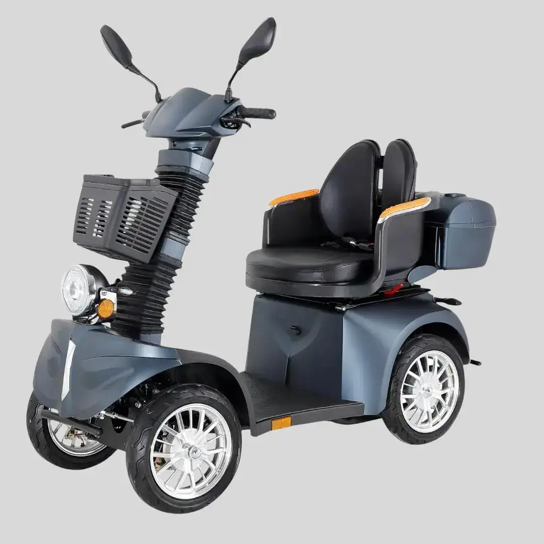 Scoo – Electric Mobility Scooter for Seniors – Foldable, 4-Wheel, Rotatable Seat